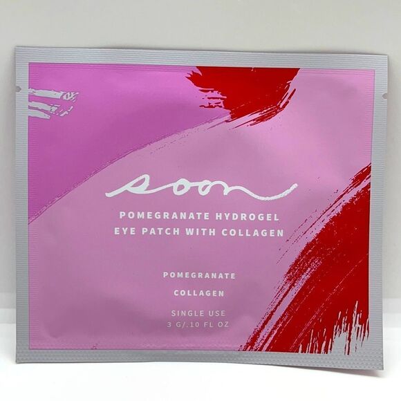 NWT SOON Skincare Pomegranate HydroGel Eye Patches - Picture 4 of 5